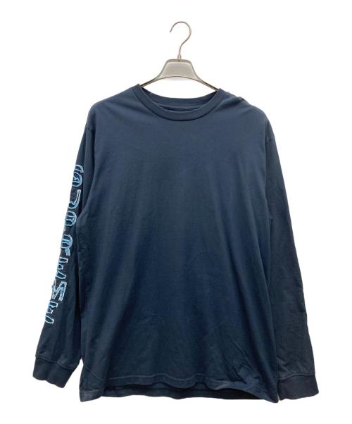 SUPREME（シュプリーム）Supreme (シュプリーム) 袖ロゴ長袖Tシャツ ネイビー サイズ:Lの古着・服飾アイテム