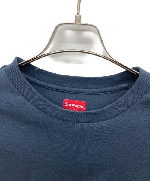 SUPREME（シュプリーム）Supreme (シュプリーム) 袖ロゴ長袖Tシャツ ネイビー サイズ:Lの古着・服飾アイテム