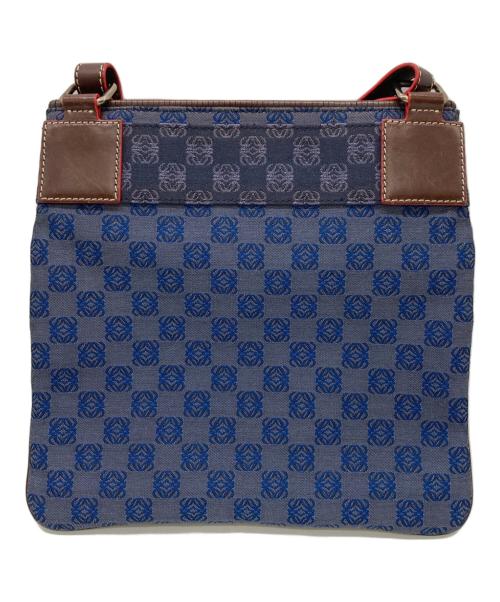 LOEWE（ロエベ）LOEWE (ロエベ) アナグラムショルダーバッグ ネイビーの古着・服飾アイテム