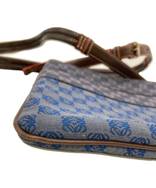 LOEWE（ロエベ）LOEWE (ロエベ) アナグラムショルダーバッグ ネイビーの古着・服飾アイテム
