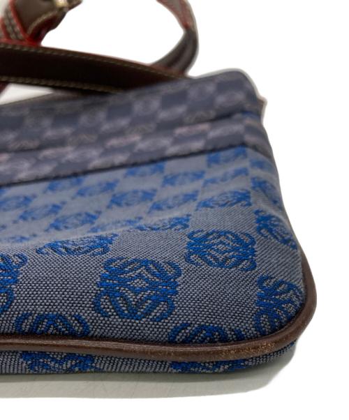 LOEWE（ロエベ）LOEWE (ロエベ) アナグラムショルダーバッグ ネイビーの古着・服飾アイテム