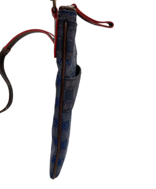 LOEWE（ロエベ）LOEWE (ロエベ) アナグラムショルダーバッグ ネイビーの古着・服飾アイテム