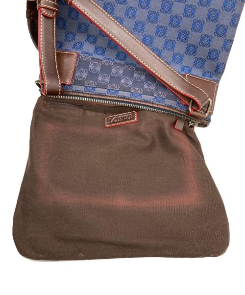 LOEWE（ロエベ）LOEWE (ロエベ) アナグラムショルダーバッグ ネイビーの古着・服飾アイテム