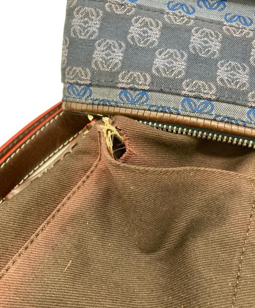 LOEWE（ロエベ）LOEWE (ロエベ) アナグラムショルダーバッグ ネイビーの古着・服飾アイテム