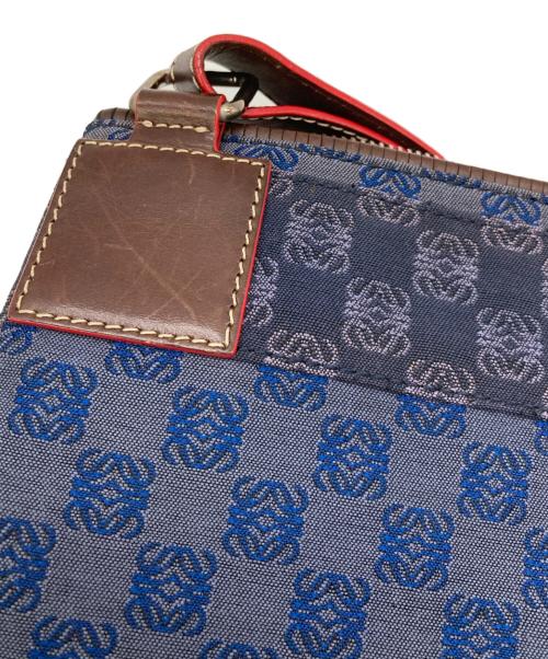 LOEWE（ロエベ）LOEWE (ロエベ) アナグラムショルダーバッグ ネイビーの古着・服飾アイテム