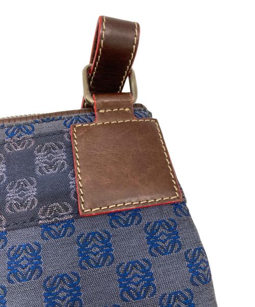 LOEWE（ロエベ）LOEWE (ロエベ) アナグラムショルダーバッグ ネイビーの古着・服飾アイテム