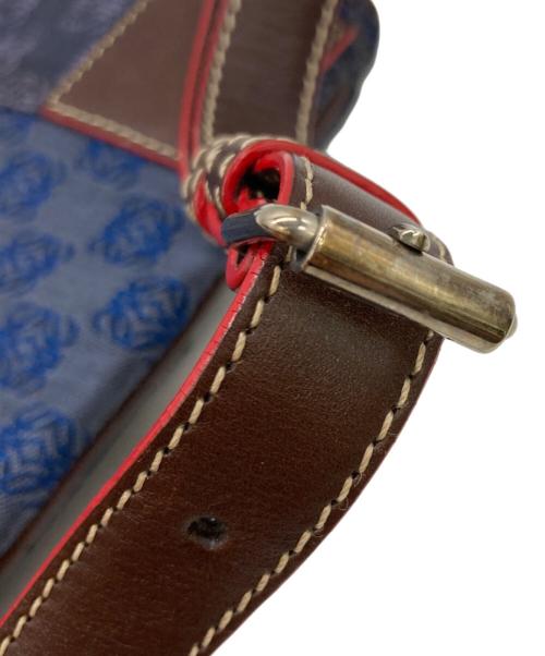 LOEWE（ロエベ）LOEWE (ロエベ) アナグラムショルダーバッグ ネイビーの古着・服飾アイテム