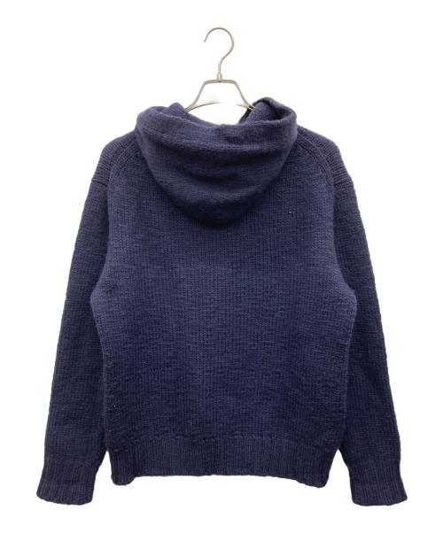 POLO RALPH LAUREN（ポロ・ラルフローレン）POLO RALPH LAUREN (ポロ・ラルフローレン) 90s 星条旗ニットパーカー ネイビー サイズ:Lの古着・服飾アイテム