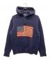 POLO RALPH LAUREN（ポロ・ラルフローレン）の古着「90s 星条旗ニットパーカー」｜ネイビー