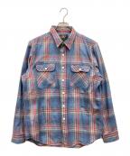 RRLダブルアールエル）の古着「長袖チェックシャツ」｜ブルー×ピンク