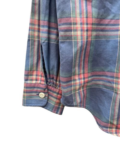 RRL（ダブルアールエル）RRL (ダブルアールエル) 長袖チェックシャツ ブルー×ピンク サイズ:Lの古着・服飾アイテム