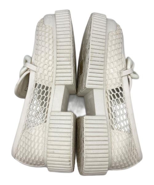 ARMANI EXCHANGE（アルマーニ エクスチェンジ）ARMANI EXCHANGE (アルマーニ エクスチェンジ) メッシュチャンキーソールローファー ホワイト サイズ:US7Mの古着・服飾アイテム