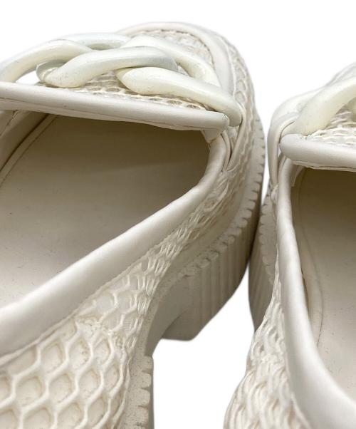 ARMANI EXCHANGE（アルマーニ エクスチェンジ）ARMANI EXCHANGE (アルマーニ エクスチェンジ) メッシュチャンキーソールローファー ホワイト サイズ:US7Mの古着・服飾アイテム