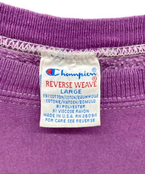 Champion REVERSE WEAVE（チャンピオン リバース ウィーブ）Champion REVERSE WEAVE (チャンピオン リバース ウィーブ) 90s リバースウィーブスウェット PENN パープル サイズ:LARGEの古着・服飾アイテム