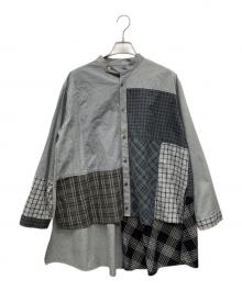 TORI-TO×BEAMS BOY（トリト×ビームスボーイ）の古着「アシンメトリーシャツブラウス」｜グレー
