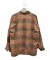ISSEY MIYAKE (イッセイミヤケ) リネンウールチェックプルオーバーシャツ ブラウン サイズ:M：15000円