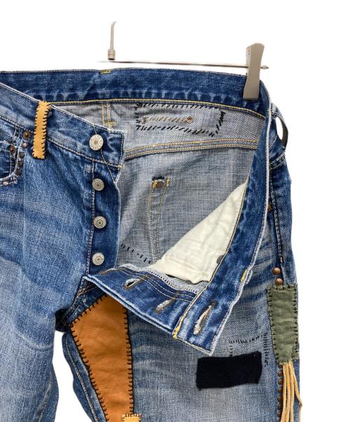 FREECITY（フリーシティー）FREECITY (フリーシティー) グランジ加工デニムパンツ インディゴ サイズ:32の古着・服飾アイテム