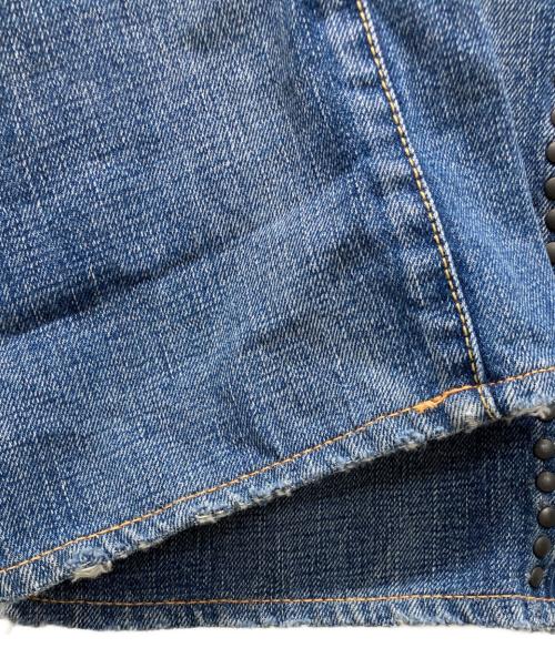 FREECITY（フリーシティー）FREECITY (フリーシティー) グランジ加工デニムパンツ インディゴ サイズ:32の古着・服飾アイテム
