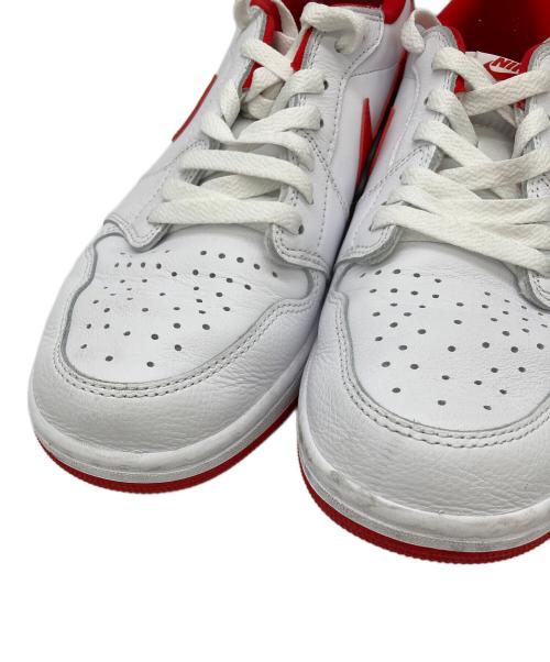 NIKE（ナイキ）NIKE (ナイキ) AIR JORDAN 1 RETRO LOW OG WHITE/UNIVERSITY RED サイズ:UK9の古着・服飾アイテム