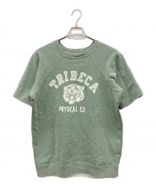 BARNS OUTFITTERS（バーンズアウトフィッターズ）の古着「半袖スウェット」｜オリーブ