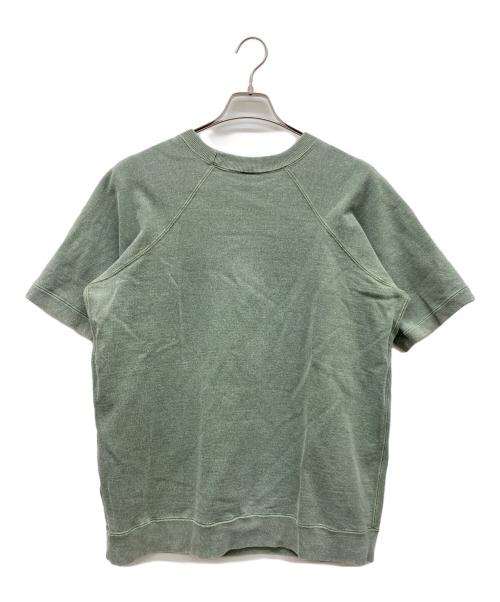 BARNS OUTFITTERS（バーンズアウトフィッターズ）BARNS OUTFITTERS (バーンズアウトフィッターズ) 半袖スウェット オリーブ サイズ:Mの古着・服飾アイテム
