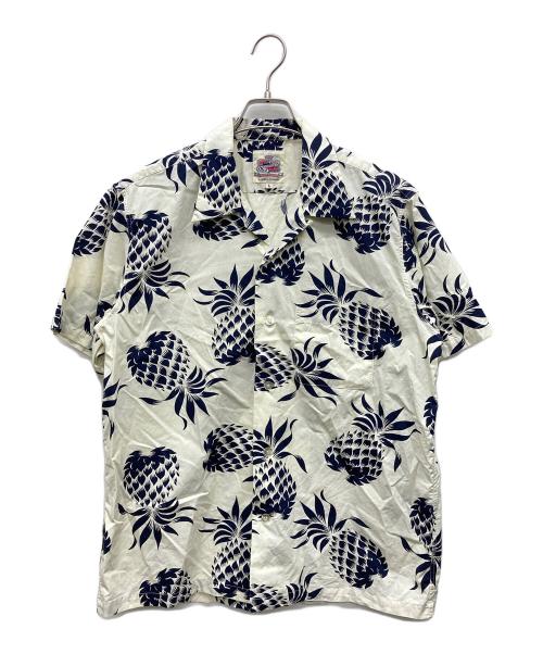 Duke Kahanamoku（デュークカハナモク）DUKE KAHANAMOKU (デュークカハナモク) アロハシャツ アイボリー サイズ:Lの古着・服飾アイテム