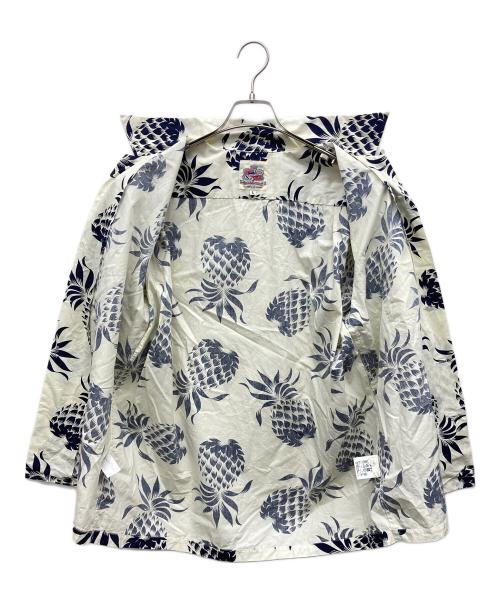 Duke Kahanamoku（デュークカハナモク）DUKE KAHANAMOKU (デュークカハナモク) アロハシャツ アイボリー サイズ:Lの古着・服飾アイテム