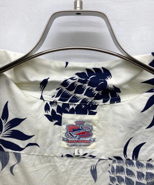 Duke Kahanamoku（デュークカハナモク）DUKE KAHANAMOKU (デュークカハナモク) アロハシャツ アイボリー サイズ:Lの古着・服飾アイテム