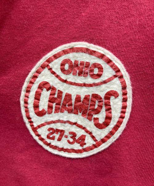 WAREHOUSE（ウエアハウス）WAREHOUSE (ウエアハウス) 2トーン 襟付き ハーフジップ スウェット レッド サイズ:40の古着・服飾アイテム