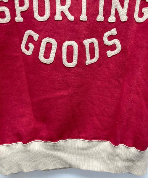 WAREHOUSE（ウエアハウス）WAREHOUSE (ウエアハウス) 2トーン 襟付き ハーフジップ スウェット レッド サイズ:40の古着・服飾アイテム
