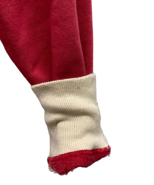 WAREHOUSE（ウエアハウス）WAREHOUSE (ウエアハウス) 2トーン 襟付き ハーフジップ スウェット レッド サイズ:40の古着・服飾アイテム