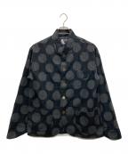 bluetrickブルートリック）の古着「ドット柄シャツジャケット」｜ブラック