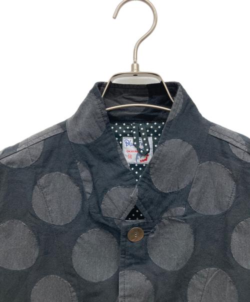 bluetrick（ブルートリック）BlueTrick (ブルートリック) ドット柄シャツジャケット ブラック サイズ:Mの古着・服飾アイテム