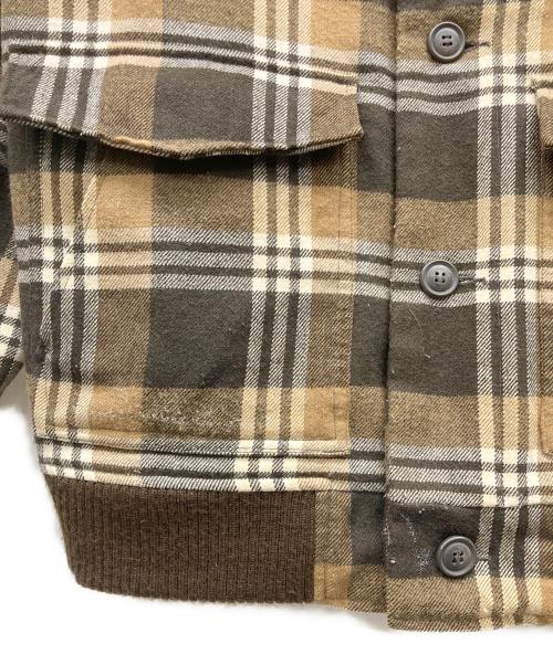 WOOLRICH（ウールリッチ）WOOLRICH (ウールリッチ) 90s～00s 中綿チェックジャケット ブラウン サイズ:M C88-96,T165-175の古着・服飾アイテム