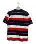 UMBRO (アンブロ) ボーダー刺繍半袖Tシャツ ネイビー×レッド×ホワイト サイズ:I M：6000円