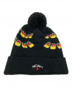 Noahノア）の古着「ポンポンニット帽」｜ブラック