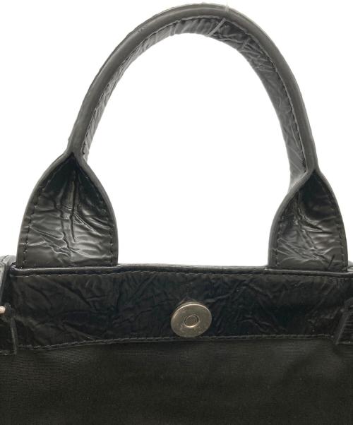CHARLES & KEITH（チャールズアンドキース）CHARLES & KEITH (チャールズアンドキース) リンクルドエフェクト ダブルトップハンドルトート ブラックの古着・服飾アイテム