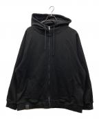 btmkビーティーエムケー）の古着「BIGジップパーカー」｜ブラック