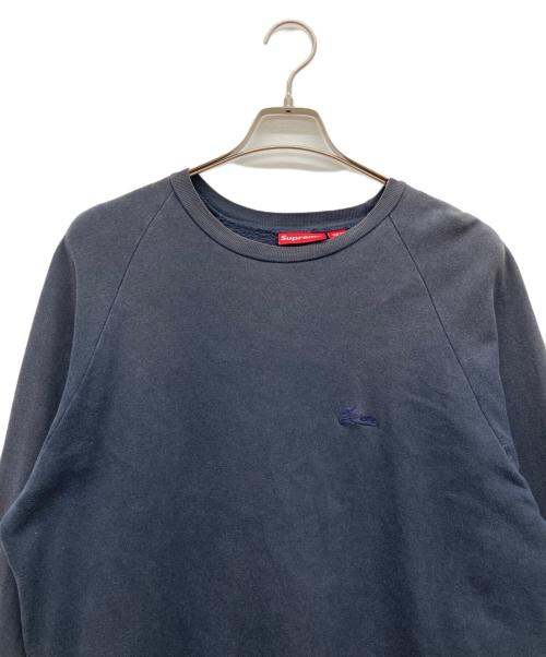 SUPREME（シュプリーム）Supreme (シュプリーム) 筆記体刺繍ロゴスウェット ネイビー サイズ:Largeの古着・服飾アイテム