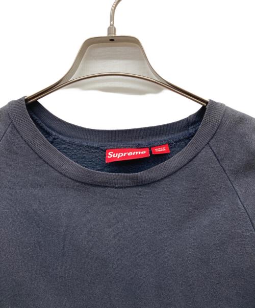 SUPREME（シュプリーム）Supreme (シュプリーム) 筆記体刺繍ロゴスウェット ネイビー サイズ:Largeの古着・服飾アイテム