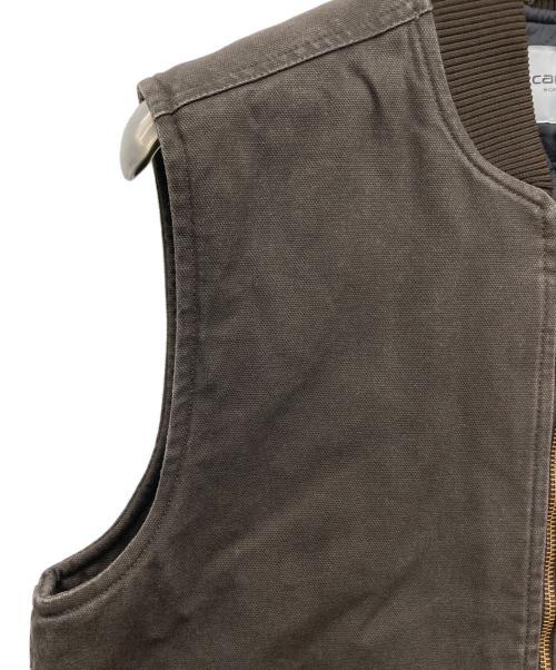 CarHartt（カーハート）CarHartt (カーハート) ダック地ベスト 3M ブラウン サイズ:Lの古着・服飾アイテム