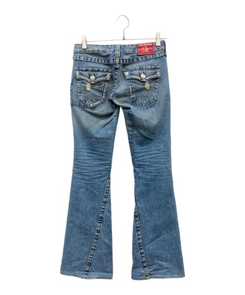 TRUE RELIGION（トゥルー レリジョン）TRUE RELIGION (トゥルー レリジョン) ブーツカットパッチワークフレアデニム スカイブルー サイズ:24の古着・服飾アイテム