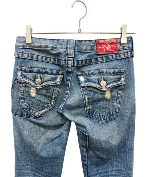 TRUE RELIGION（トゥルー レリジョン）TRUE RELIGION (トゥルー レリジョン) ブーツカットパッチワークフレアデニム スカイブルー サイズ:24の古着・服飾アイテム