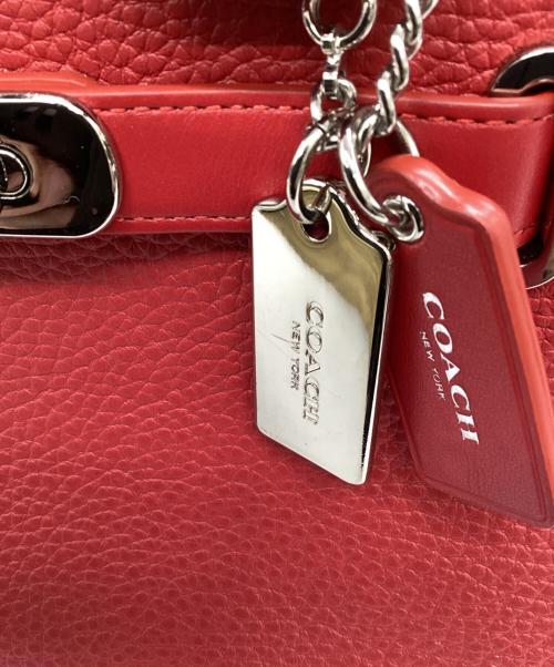 COACH（コーチ）COACH (コーチ) 2WAYショルダーバッグ レッドの古着・服飾アイテム