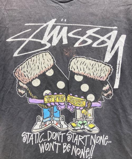 stussy（ステューシー）stussy (ステューシー) 00s プリントTシャツ ブラック サイズ:XLの古着・服飾アイテム