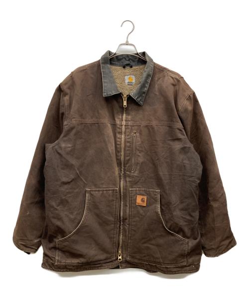 CarHartt（カーハート）CarHartt (カーハート) 裏ボアダック地カバーオール ブラウン サイズ:X-Large Regularの古着・服飾アイテム