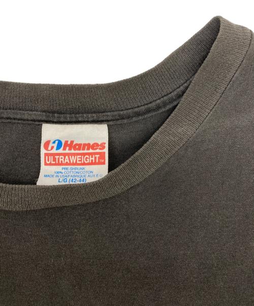 Hanes（ヘインズ）Hanes (ヘインズ) ラップTシャツ ブラック サイズ:L/G(42-44)の古着・服飾アイテム