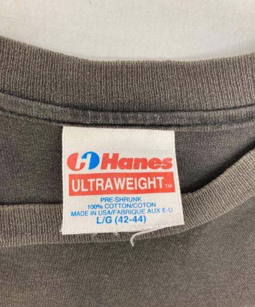 Hanes（ヘインズ）Hanes (ヘインズ) ラップTシャツ ブラック サイズ:L/G(42-44)の古着・服飾アイテム
