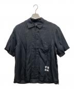 YOHJI YAMAMOTO×SUPREMEヨウジヤマモト×シュプリーム）の古着「シルク ジップアップ シャツ」｜ブラック