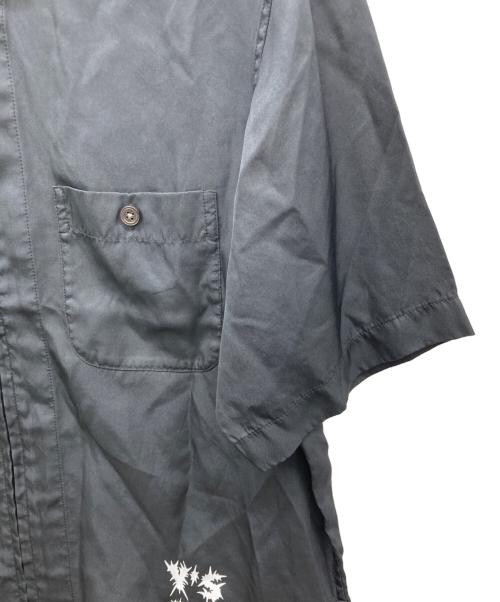 YOHJI YAMAMOTO（ヨウジヤマモト）YOHJI YAMAMOTO (ヨウジヤマモト) Supreme (シュプリーム) シルク ジップアップ シャツ ブラック サイズ:Sの古着・服飾アイテム